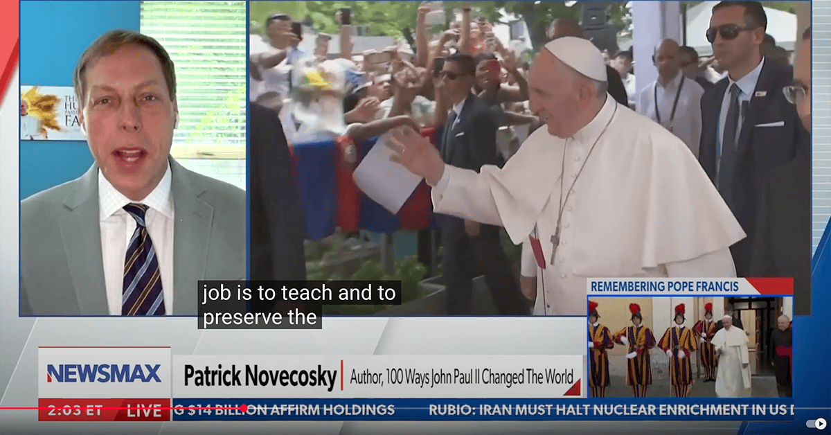 Newsmax: Mourning Pope Francis, Electing Pope Leo XIV